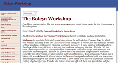 Desktop Screenshot of boleynworkshop.com