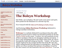 Tablet Screenshot of boleynworkshop.com